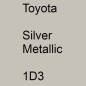 Preview: Toyota, Silver Metallic, 1D3.